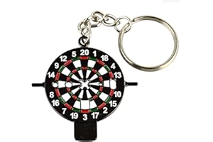 ‎KARELLA Karella Dart Schlüsselanänger und gleichzeitig praktisches Werkzeug für Shafts und Spitzen | Dartboard-Design | perfektes Dart-Geschenk