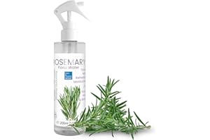 BLEU & MARINE BRETANIA Eau Florale Hydrolat de Romarin 100% Pure ● Lotion Peaux Grasse et Imperfections, Après Rasage ● Spray Cheveux Anti Chute, Parfum d'ambiance ● Eau aromatique boissons 200 ml