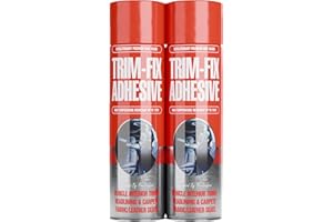 PRO SURFACE 2 Pack Trim Fix 500ml High Temperature Adhesive Glue Spray for Van Lining Carpet (2)