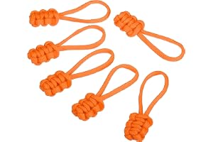 PATIKIL Draghjälpmedel, 6-pack Förlängningskabelhandtag Fixera Dragflikar Förlängningsfixer Glidfäste Reparationssats för Bagage Ryggsäck Jacka