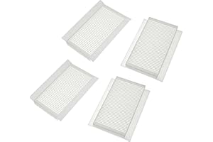 vhbw set di filtri compatibile con Zehnder ComfoAir 180 sistema di ventilazione - Filtri dell'aria G4 / F7 (4 pezzi), 24 x 12 x 5 cm, bianco