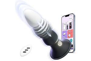 Anal Plug Vibrator Sexleksak för Män - Sex Toys Dildo Prostatastimulering Vibrators Sexleksak Anal Plug Analvibratorer Man med 7 Vibrationer & 7 Tryckande, APP Fjärrkontroll för Par Extrem Sex