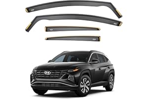 ISPEED Wind Deflectors for HYUNDAI TUCSON MK4 2020-2025 5 Door SUV 4pc Set - Keep Your Car Ventilated In Rain - Reduce Wind Turbulence - Tinted In-Channel Type