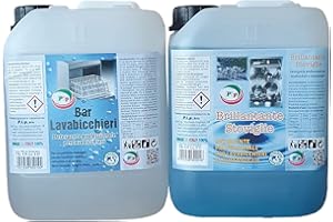 PIP PRODOTTI INNOVATIVI PROFESSIONALI PIP Detergenti Professionali Bar, Detergente Lavabicchieri Bar + Brillantante Stoviglie, Set 1+1 TK T5, Detersivo Professionale Lavastoviglie, Concentrato, Sgrassante, Brillantante, Anticalcare, HACCP