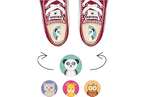 NOMBRETINAS ETIQUETAS QUE HACEN LA DIFERENCIA Etichette adesive per scarpe per bambini, set di 20 paia impermeabili e resistenti, divertenti per identificare piede destro e sinistro