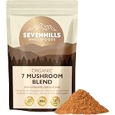 Sevenhills Wholefoods Seven Organic Mushroom Mix Powder (Reishi, Chaga, Shiitake, Maitake, Lion's Mane, Cordyceps, Tremella)