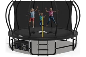 Devoko Trampolín Exterior Ø228/305/366/427cm, Travesaños piernas Reforzados, Estructura Estable y Robusta. Carga 160kg, Construcción monolítica, Instalación rápida. Adecuado para niños y Adultos