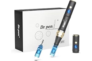 CHARME PRINCESSE Dr.pen Ultima A8S Microneedling Pen Elektrisch,Kabelloser Dermapen Einstellbar 0-2,5mm mit LED Bildschirm und 6 Stufen inkl.2 Stk Nadelpatronen,Dermapen Microneedling für Gesicht und Körper