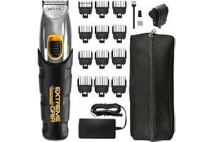 Wahl Extreme Grip Beard and Stubble Trimmer,Gifts for Him, Men's Beard Trimmer, Trimmers for Men, Stubble Trimmer, Cordless Trimmers, Male Grooming Set, Beard Care, Precision Cutting Blades