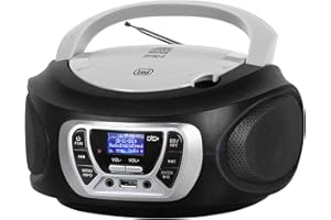 Trevi CMP 510 DAB Stereo Portatile con Radio Digitale DAB e FM RDS, Lettore CD, USB, AUX-IN, Display ad Alta Leggibilità, Antenna Telescopica Orientabile, Nero