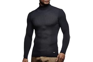 Leif Nelson Rollkragenpullover Herren Strickpullover - Cooler Männer Pullover Rollkragen - Dünner Männer Strick Pullover Winter & Sommer