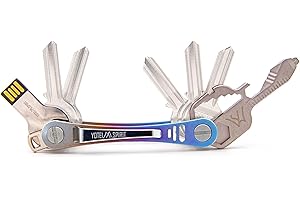 Yotei Spirit® Kompaktowy organizer na klucze – inteligentny breloczek do kluczy z USB i kluczem wielozadaniowym