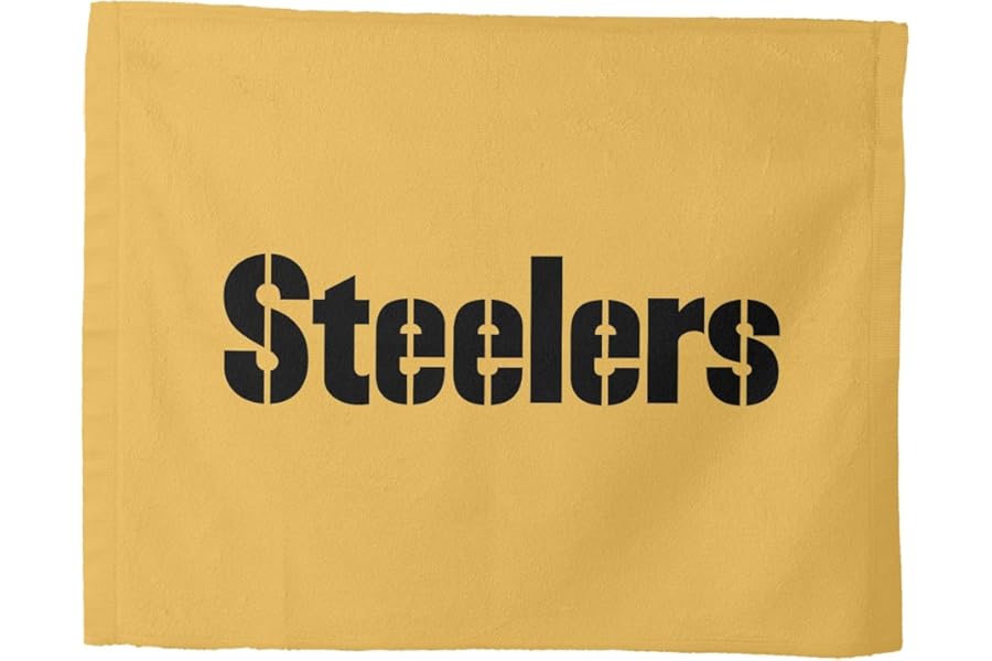 NORTHWEST Pittsburgh Steelers NFL Steel Gold Rally Towel, 15 x 18 inches
