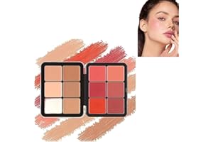 SIAPUDE Carla Secret Concealer Palette - 12 Colors Carla Secret Makeup, Carla Secret Cream Blush Palette,Concealer Foundation Palette,Long-Wearing Full Coverage Makeup for All Skin Types (3#)