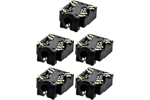 POFET 5pcs 3.5mm Port Headphone Jack Socket Headset Connector Plug Port Socket for Xbox One S Slim Controller