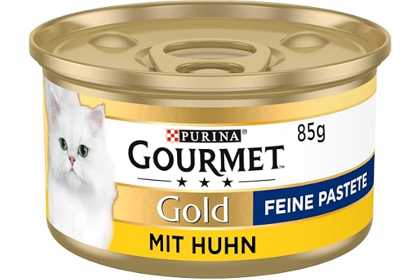 PURINA Gourmet Gold 12 Paquets de 185 g boîtes de pâtée pour Chats - Nourriture Humide pour Chats - Différentes variétés