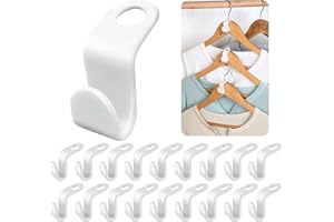 ‎RUIKDLY Kleiderbügel Verbindungshaken 100 Stück Kleiderbügel Platzsparend Kleiderbügel Anschlusshaken Kleiderbügelverbinder Kleiderbügelverbindungen Kleiderbügeln Clip für Krawatten Taschen Jacken (Weiß)