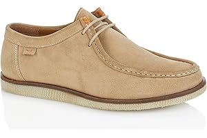 Silver Street London Men's Sydney Suede Leather Lace up Boat Shoe