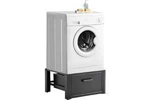 [en.casa] Tvättmaskinsunderrede med låda max. upp till 150 kg stålpiedestal