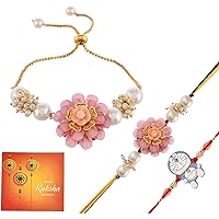 YALAMBARrakhi for brother and bhabhi and kid combo Doremon rakhi with Roli Chawal and Raksha Bandhan Greeting CardTAN…