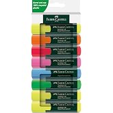 Faber-Castell Phosphor Pen Set, 8&rsquo;li, Water Based Ink, Cut Tip, 3 Different Line Thicknesses, Refillable