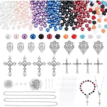 Kit Perles Chapelet Catholique PH PandaHall - 7 Sets Complets DIY Bijoux Religieux