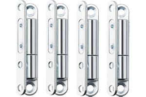 SOTOOLS Lot de 4 charnières de porte/à visser avec technologie de roulement lisse sans entretien pour portes jusqu'à 40 kg 15 x 83 mm galvanisé.