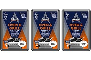Astonish Specialist Oven & Grill Cleaner & Sponge 3 x 250g