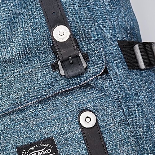 Rucksack Damen Herren Studenten Backpack KAUKKO 17 Zoll Laptop Rucksack für 15″ Notebook Lässiger Daypacks Schüler Backpacks Schultaschen of 2 Side Pockets für Wandern Reisen Camping - 7