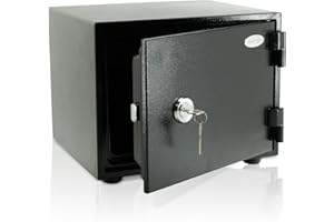 DIADORN Coffre-fort de sécurité Anti Feu | Avec 60 minutes | 1 heure de protection incendie | Niveau de sécurité B