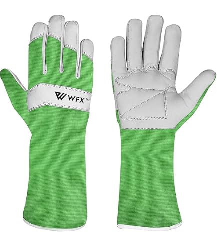 Gants FELCO 705 Rose En Cuir - Longs, Résistants Aux épines, Avec Sangle, Pour Jardinage Rosiers Et Travaux Précis - 9