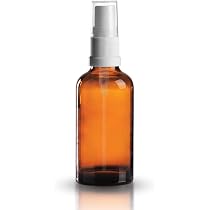 10x Braunglasflaschen 30 Ml Mit Sprühaufsätzen – Inkl. Pumpzerstäuber Weiß DIN 18, Apothekenqualität