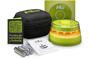 LIGHTMUP LITE Baliza V16 homologada DGT 3.0-Geolocalización IoT-Luz emergencia conectada-Señalización flash coche-Obligatoria en 2026-Datos Telefónica Tech hasta 2038