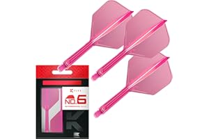 Target Darts K Flex Integrated Dart Flights And Shafts, Nr 6 biały (Short) | Zestaw 3 rzutek K-Flex - No6, Kflex All In One Moulded Dart Flight & Stem