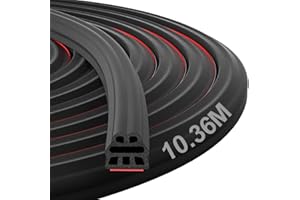 NAYOTAA Joint Porte Voiture, 10.36M Joint de Porte Voiture Joint Caoutchouc Adhesif, Joint Fenetre Isolation pour Voitures, Bateaux, Véhicules Récréatifs, Camions et Applications Domestiques