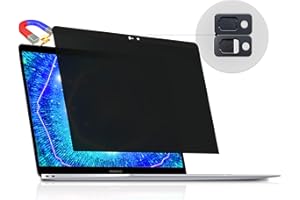 PESLV Privacy Screen MacBook Air 13 Inch (2010-2017), Magnetic Removable Anti Blue Light Glare Peep Filter Black out Screen Protector for Mac 13In Laptop Model (A1369, A1466)