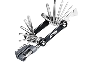 RUJOI 20-in-1 Bike Multi Tool with Chain Breaker Tool Kit,Bike Repair Tool Set with Allen,Torx Wrench,Phllips and Flat Screw.Bike Tool with Chain Quick Link for Mountain, Road Bicycle