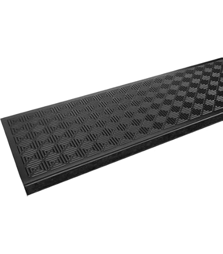 Gummi Treppenmatten Outdoor - 2er Set Rutschfest Für Stufen & Eingänge