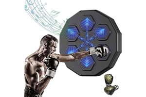 QYBFMSM Musical Boxing Machine Inteligente Bluetooth Maquina Boxeo Musical Montado en la Pared Máquina de Boxeo Musical Recargable Boxing Training Music Boxing Machine
