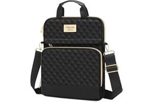 MOSISO 9-11 Pulgadas Funda Tablet Compatible con 11 Pulgadas iPad Pro M4&Air M2 2024, iPad 10&Air 5 10,9/9/8/7th 10,2, Funda Acolchada Cuadrada con 2 Bolsillos Delante,Negro