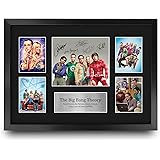 HWC Trading FR, Immagine autografata con scritta "The Big Bang Theory", formato A3 con cornice