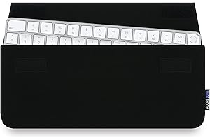 Adore June Keeb Housse Compatible avec Apple Magic Keyboard, Fait sur Mesure Case pour Clavier - Noir
