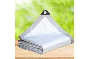 AOCET Shade Cloth for Plants, 99% Reflective Aluminet Shade Cloth for Cars/Dogs, HDPE, Mesh Sun Screen Fabric Shade Netting - Block the Sun for Greenhouse/Carport/Rv Awning/Kennel (Size : 2x6m)