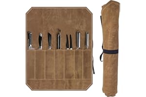 FUXUNAMZ Borsa Coltelli Chef, Borsa Coltelli Portatile, Borsas Porta Coltelli da Chef Professionali, Custodia Portatile in Tela Impermeabile per Coltellis da Campeggio ed Escursionismo, Regalo per lo Chefs
