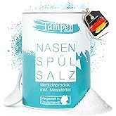 120x Nasenspülsalz (lose) · inkl. Messlöffel · 300g Nachfüllpackung XXL · Salz für die Nasendusche · Tampen Hygiene, Erkältun