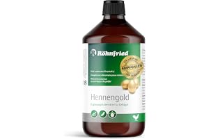 Röhnfried hönsguld 1 000 ml I minskar brutna ägg och fjäderätning I stöder fjädertillväxt och fjäderklänning I för kycklingar och andra fjäderfä