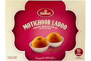 HR HALDIRAM'S Haldiram's Motichoor Ladoo 300 g beliebte indische Süßigkeiten zu jedem Anlass, reichhaltiger Geschmack, Dessert, süße Geschenke, Festivals, Feiern (Moti Choor Laddo (300g))