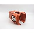 MSA Heavy Duty Tow Hitch Lock & Keys for Towing Caravan Trailer Orange Security Trailer Lock