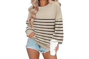 Zeagoo Felpa Donna Inverno Oversize Manica Lunga T Shirt Senza Cappuccio Maglietta Basic Girocollo Pullover Top Casual Allentata Sweatshirt Y2K Tops XS-XXL