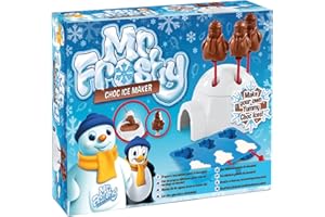 MR. FROSTY Mr Frosty Choc Ice Maker, Retro Plastic Snowman Shaped Toy Machine for Kids to Make Chocolate-covered Ice Cream Treats at Home